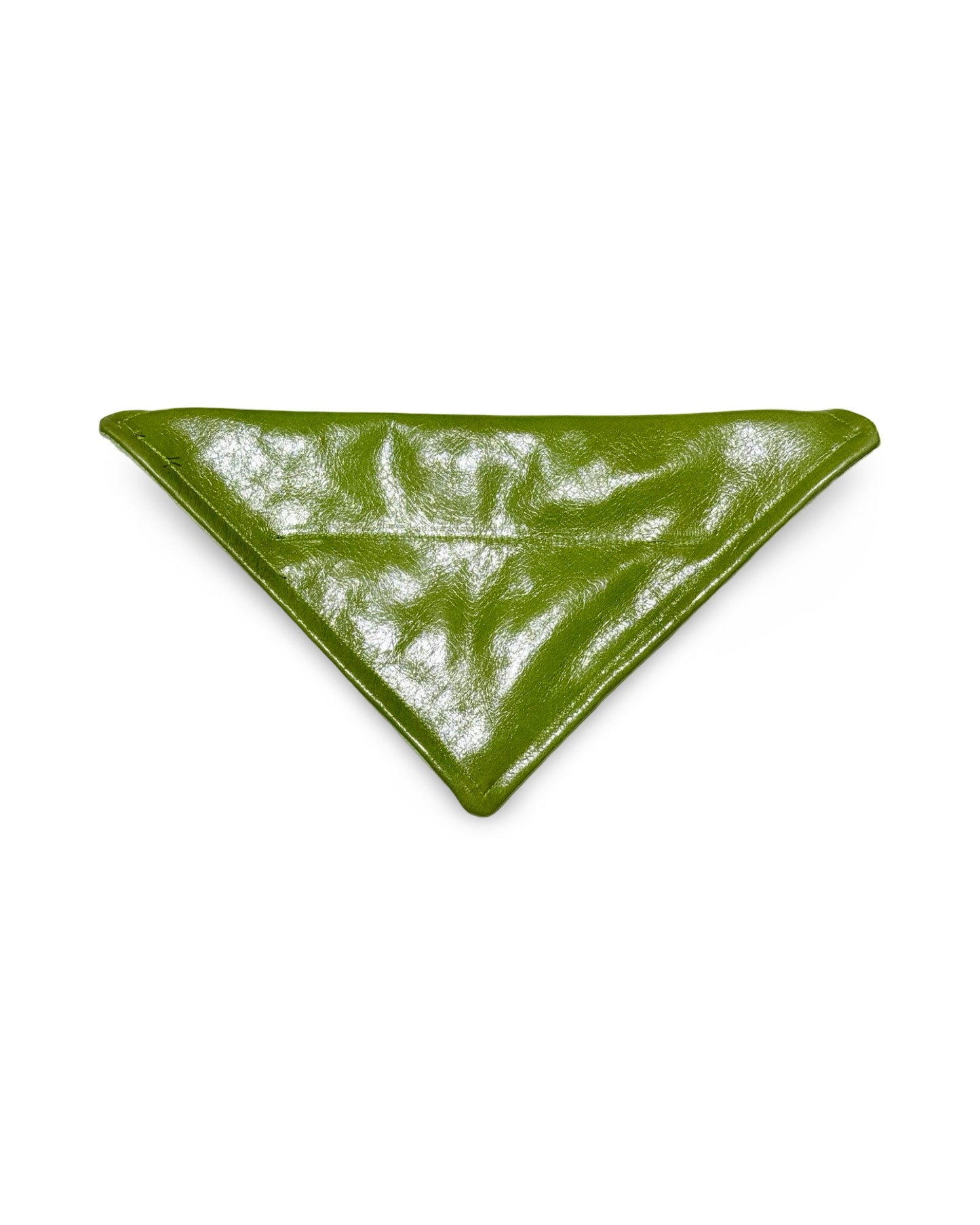 Apple Green Leather Kerchief