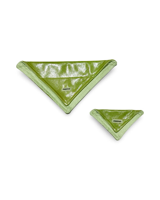 Apple Green Leather Kerchief