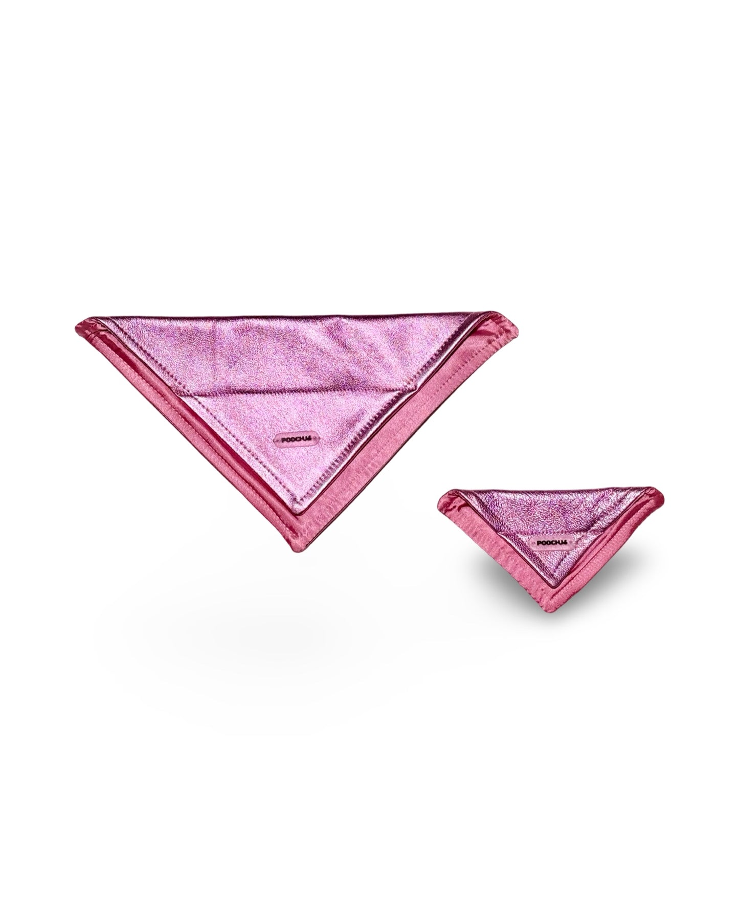 Metallic Pink Lambskin Kerchief