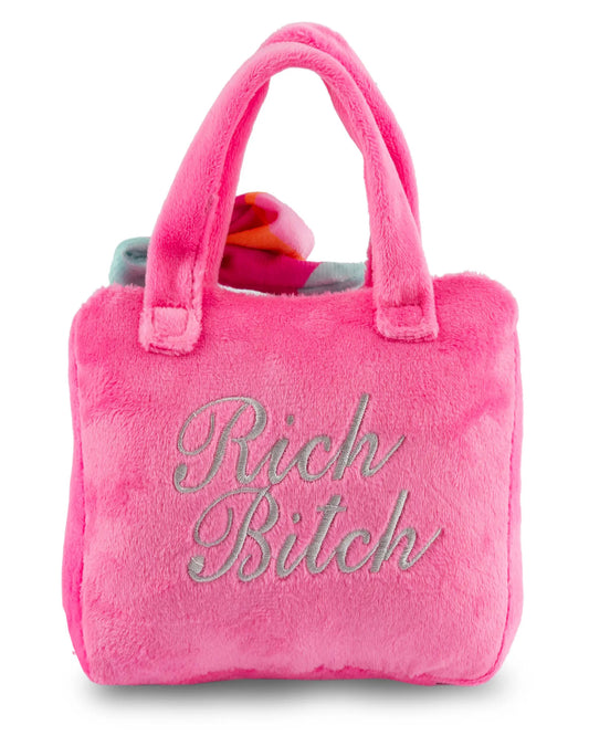 Barkin Bag - Pink w/ Scarf **RICH BITCH**